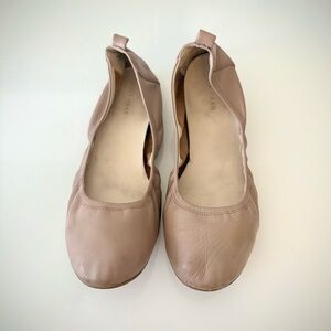 Women's Cole Haan Tan Ballet Leather Flats, size 8.5